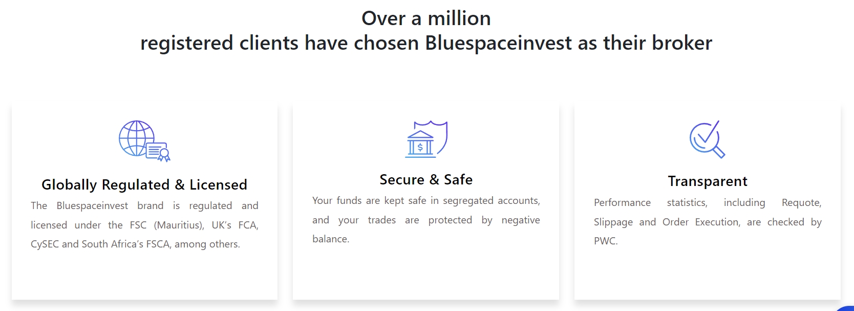 Bluespaceinvest website