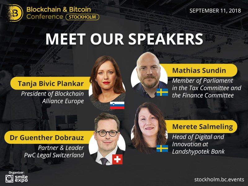 Who Will Speak at Blockchain & Bitcoin Conference Stockholm?