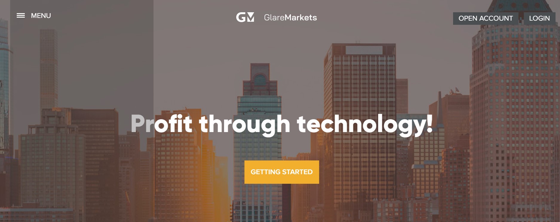 GlareMarkets website
